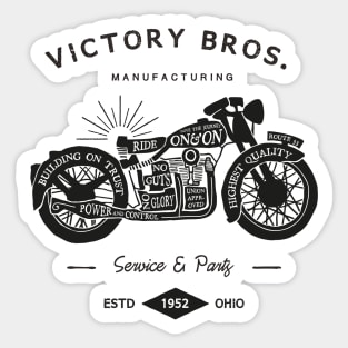 vintage motorcycle Sticker